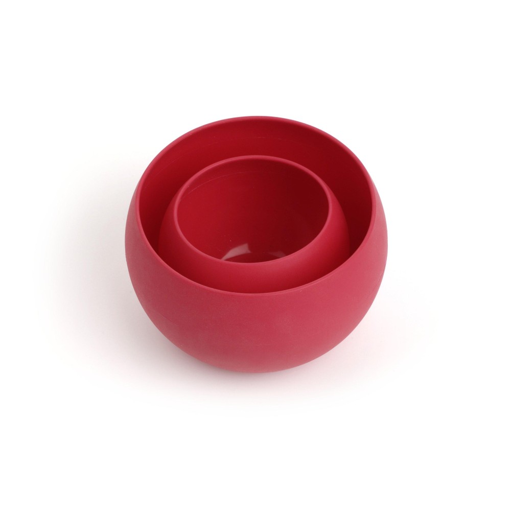 Guyot Designs Squishy Bowl and Cup Set, Tomato/Red