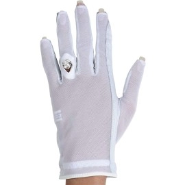 Lady Classic Solar Nail and Ring Glove for Golfing, White, Medium, Left Hand (RST02WT)