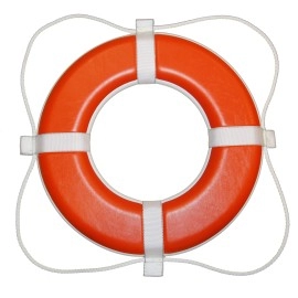 TAYLOR MADE PRODUCTS 364 Life Ring Buoy, ORANGE, 24