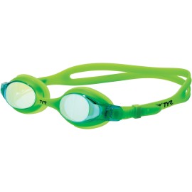 TYR Swimple Youth Metallized Goggle (Electric Lime)