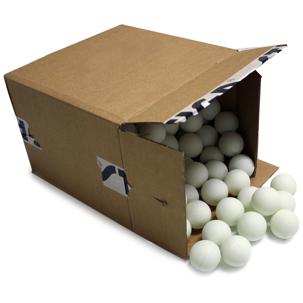 STIGA 144 Bulk Pack 1 Star Table Tennis Balls - 40mm ITTF Regulation Size and Weight Ping Pong Balls - Unmarked