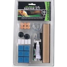 McDermott 40 Piece Deluxe Cue Repair Kit w Tips & Chalk