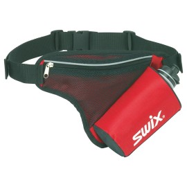 Swix Drink Belt - Compact Durable Multi-Activity Outdoor Adjustable Waist Pack with Insulated Bottle Holder (16oz Bottle Included)