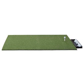 Premium Residential Golf Mat - 3x5 Feet Premium Turf Indoor/Outdoor Mat - Golf Stance Mat for Pros & Beginners w/Golf Accessories (Golf Tray + 3 Rubber Golf Tees)