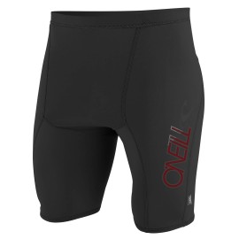O'Neill Wetsuits Men's O'Neill Premium Skins UPF 50+ Shorts, Black, 2XL