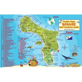 Franko Maps Bonaire Reef Creatures Fish ID for Scuba Divers and Snorkelers