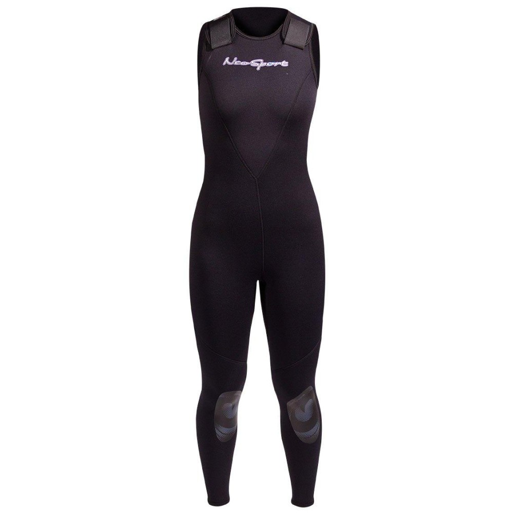 NeoSport Wetsuits Women's Premium Neoprene 3mm Jane,All Black, 12 - Diving, Snorkeling & Wakeboarding