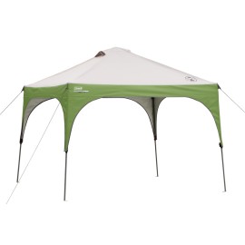 Coleman Canopy Sun Shelter with Instant Setup, Sun Shelter with Wheeled Carry Bag Sets Up in About 3 Mins, 7x5ft, 10x10ft, or 12x12ft Canopy for Sporting Events, Tailgating, Camping, & More