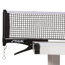 STIGA Premium Clipper 72Regulation Table Tennis Net and Post Set with Easy Set Up and Spring Activated Clip, Black & white