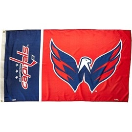 Fremont Die NHL Washington Capitals 3' x 5' Flag with Grommets, 3 x 5-Foot, Logo