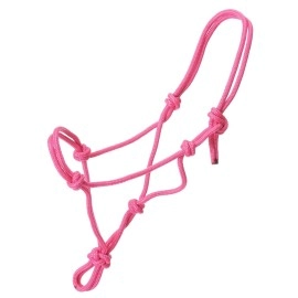 Tough 1 Miniature Poly Rope Tied Halter, Pink, Small
