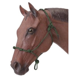 Tough 1 Knotted Rope & Twisted Crown Training Halter, Black