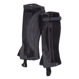 Tough 1 Breatheable Half Chaps, Black, Small