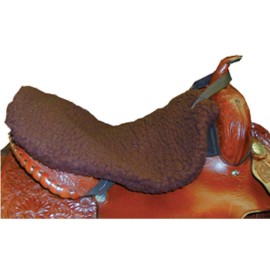 Intrepid International Western Fleece Seat Saver - Enjoy Comfortable Riding with Superior Cushioning and Saddle Protection, Brown