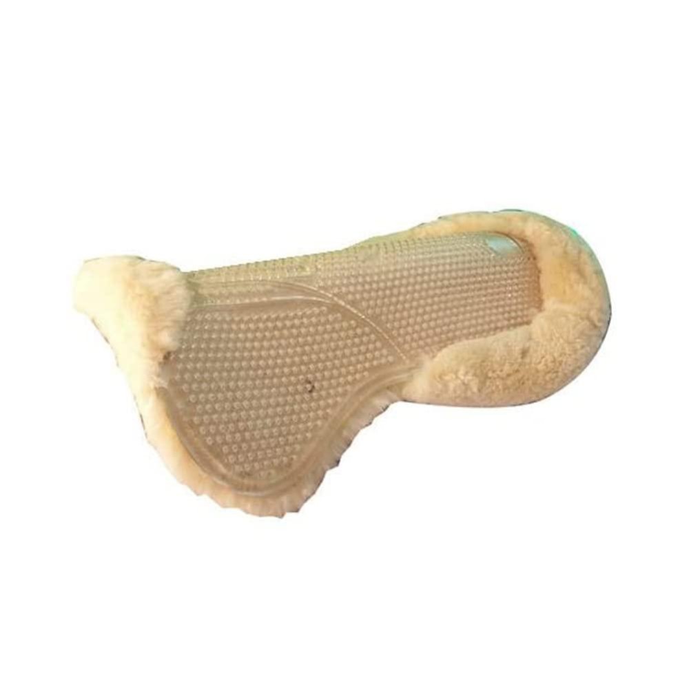 Intrepid International Gel Half Pad with Australian Shearling Sheepskin - Comfort, Support, and Air Circulation, The Perfect English Half Pad, Essential Piece of Equestrian Equipment