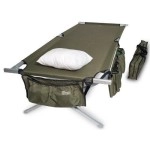 EARTH PRODUCTS Camping Cot, XL Military Style Cot for Adults, Folding Bed, Durable Canvas, Heavy Duty Reinforced Tubing, Carry Bag Included