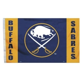 Fremont Die NHL Buffalo Sabres 3' x 5' Flag with Grommets, 3 x 5-Foot, Logo