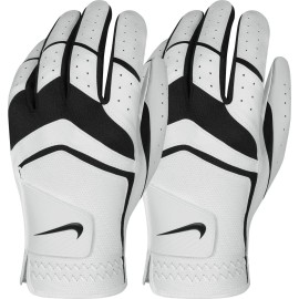 Nike Mens Dura Feel Golf Glove (2-Pack) (White), Medium-Large - Cadet, Left Hand