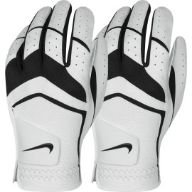 Nike Mens Dura Feel Golf Glove (2-Pack) (White), Medium - Cadet, Left Hand