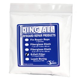 Ding All Q-Cell Filler- 12 oz. Bag (1.3 Cups by Volume) for Surfboard Ding Repairs, Boat and Fiberglass Repairs