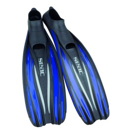 Seac F100 PRO, Ultra Light Underwater full foot fin, for Diving and Snorkeling, blue, 8 .5-9.5 US
