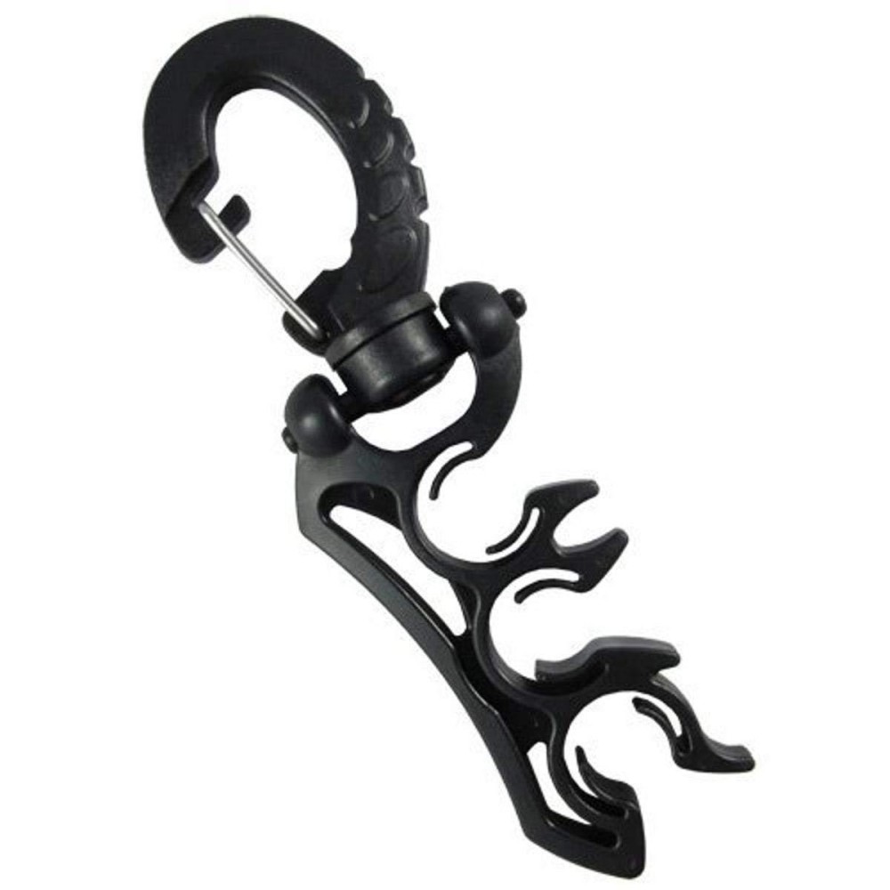 Scuba Choice Scuba Diving Dive Triple Hose Holder with Clip, Black