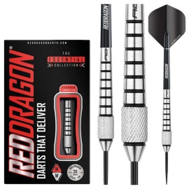 RED DRAGON Firebolt: 28g Flightmaster - Tungsten Steel Darts Set with Flights and Stems