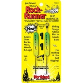 Northland Tackle RSB8 Rock-Runner Slip Bouncer 2/Cd Rock-Runner Slip Bouncer, Unpainted, 1 oz