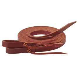 Weaver Leather Latigo Split Rein with Water Tie Ends, 5/8-Inch x 8-Feet, Burgundy