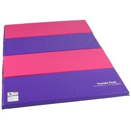 Tumbl Trak JILL Mat, 4ft x 6ft, Pink & Purple