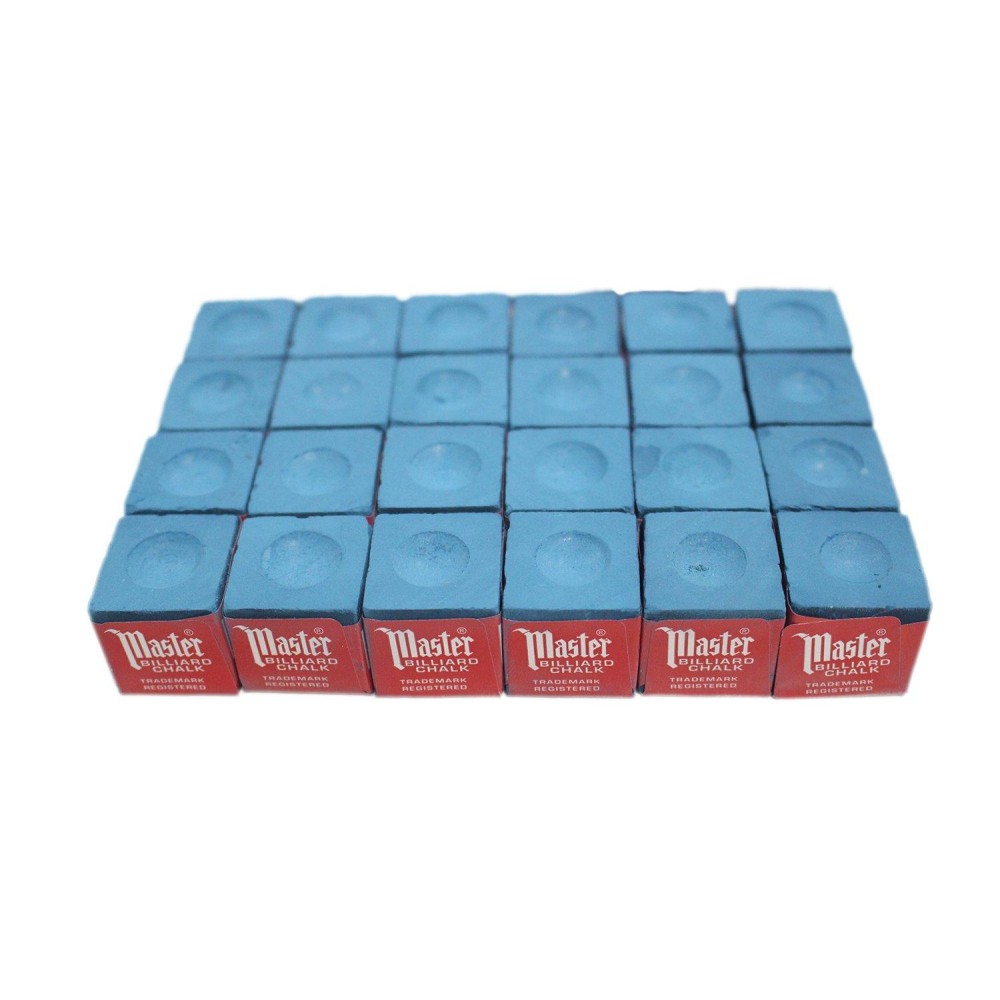 Masters Blue Billiard and Snooker Chalk - 2 dozen/24 pieces