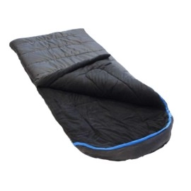 Ledge Sports Big Horn +0 F Degree XL Oversize Fleece Lined Sleeping Bag (90 X 40, Black)