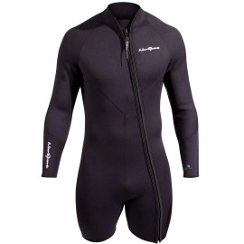 NeoSport Men's Neoprene 5mm Waterman Wetsuit Jacket, 3X-Large , Black