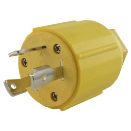 Conntek 60311-YW L5-30P Replacement Assembly Plug, 30 Amps 125 Volts, UL Listed,Yellow