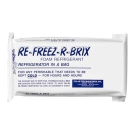 Polar Tech RE-FREEZ-R-BRIX RB30 Foam Refrigerant Packs, 31oz Capacity (Case of 6)