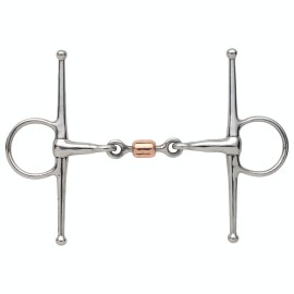 Shires Full Cheek Snaffle with Copper Peanut (5.5