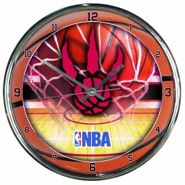 NBA Toronto Raptors Chrome Clock