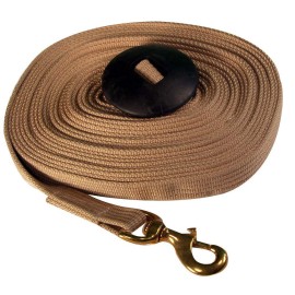 Intrepid International Cotton Lunge Line with Rubber Stop, 35 Feet
