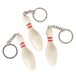 Rhode Island Novelty 3 Inch Bowling Pin Key Chains One Dozen