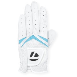 TaylorMade Womens Stratus White/Black Golf Glove, Large, Left Hand