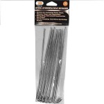 Garden and Tent Stakes 9-Inch Galvanized Steel 10 Piece Set