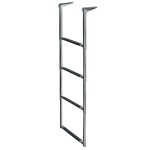 JIF Marine DMX4 Telescoping Drop Stainless Steel Ladder, 4-Step