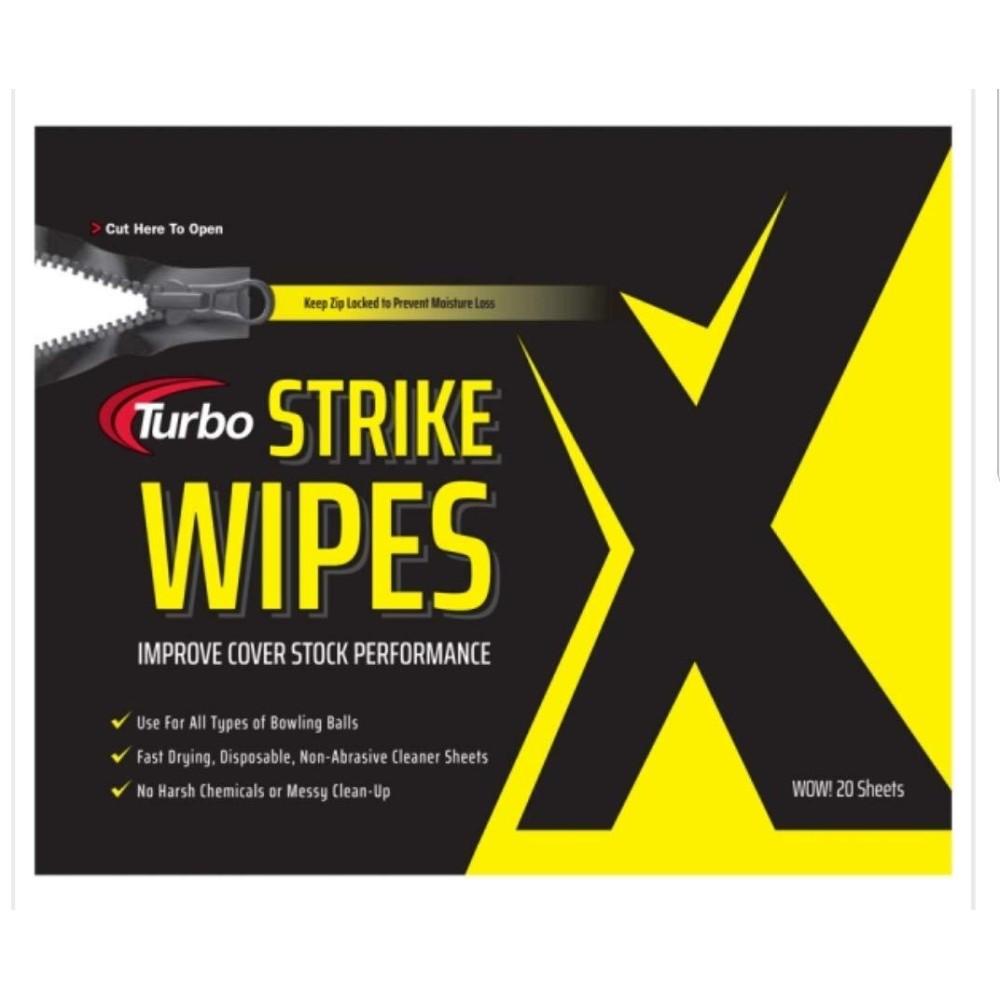 Turbo Grips Strike Wipes Ball Cleaner- Bag of 20