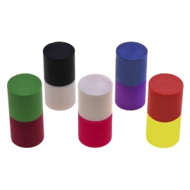 Turbo Grips Duo-Color Thumb Solids- Pack of 10 (1 1/2(Black ONLY), Black/White)