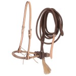 Tough 1 Basket Weave Bosal Hanger, Brown