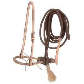 Tough 1 Basket Weave Bosal Hanger, Brown