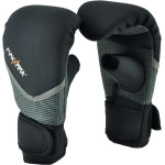 MaxxMMA Neoprene Washable Heavy Bag Gloves - Boxing Punching Training (Black, L/XL)