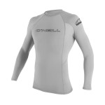 O'Neill Men's Basic Skins UPF 50+ Long Sleeve Rash Guard, Lunar, X-Large