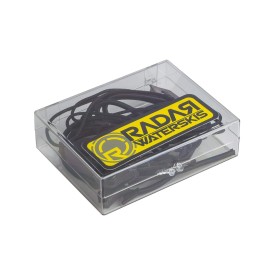 Radar Lace Lock Kit (2 bungees w/Locks and 2 Laces w/Locks), Black