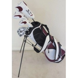 Ladies Golf Club Set Driver, Fairway Wood, Hybrid, Irons, Putter, Clubs Complete with Stand Bag